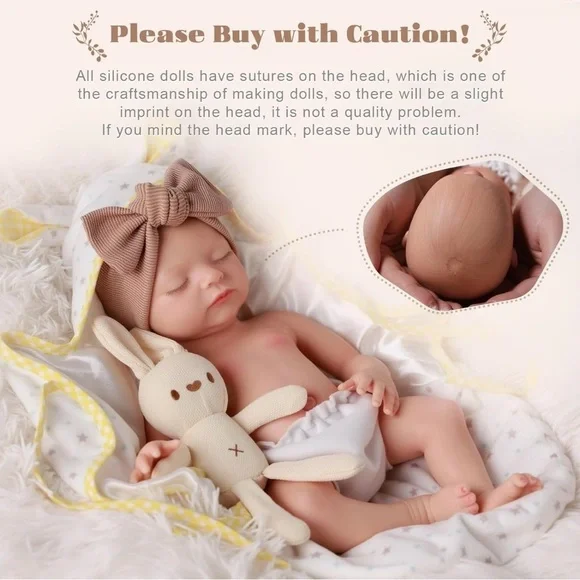 Adorable Girl Baby Tan Outfit with Bow